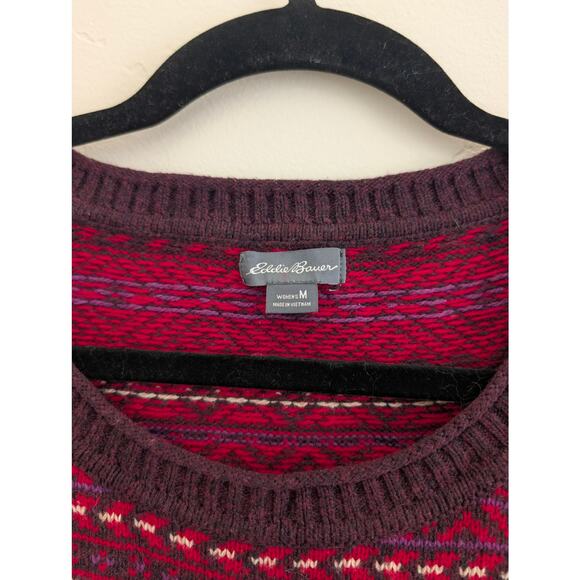 Vintage Eddie Bauer Fair Isle Crewneck Sweater size M - Picture 2 of 5